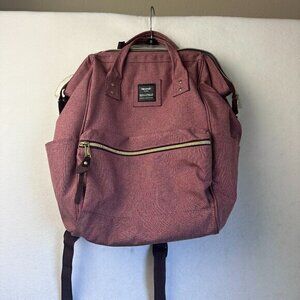 Himawari School waterproof Travel Laptop school bookbag Backpack Bag Large‎ Red